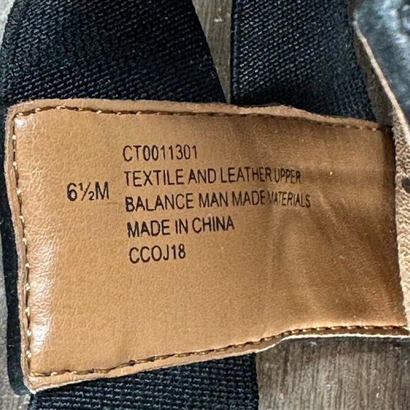 Comfortiva Sandals Women Sz 6.5M Elastic Criss Cross Strap Farrow Open Toe Black - Picture 10 of 12